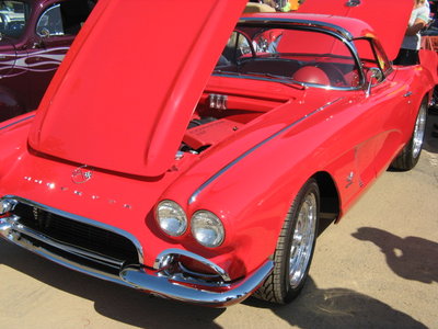 A brand new LS7 in a '62 Vette. A nice job.